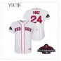 Youth Red Sox White #24 David Price 2018 World Series Champions Jersey