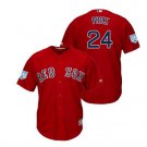 Men's 2019 Spring Training Red Sox Scarlet #24 David Price Stitched Jersey