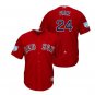Men's 2019 Spring Training Red Sox Scarlet #24 David Price Stitched Jersey