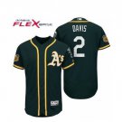 Men's Oakland Athletics #2 Khris Davis Green Spring Training Jersey