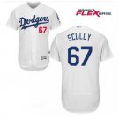 Los Angeles Dodgers Sportscaster #67 Vin Scully Jersey White Flexbase Stitched