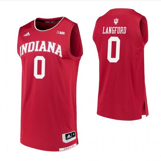 Men's Indiana Hoosiers #0 Romeo Langford Red College Basketball Jersey