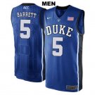 Men's RJ Barrett #5 Duke Devils college jersey blue stitched