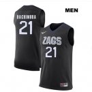 Men's Rui Hachimura Gonzaga Bulldogs #21 Stitched Black College Basketball Jersey