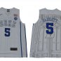 Men's RJ Barrett #5 Duke Devils college jersey White stitched