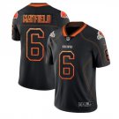 Mens Browns #6 Baker Mayfield color rush lights out Jersey black