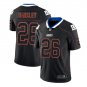 Men's NY Giants 26 Saquon Barkley Color rush lights out limited jersey black