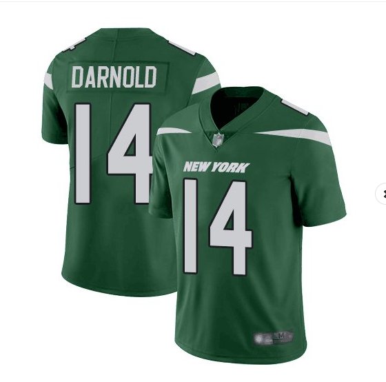 Men's NY Jets 14# Sam Darnold 2019 New vapor limited jersey green