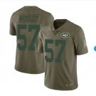 Men's CJ Mosley New York Jets salute to troops servcie jersey olive green