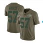 Men's CJ Mosley New York Jets salute to troops servcie jersey olive green