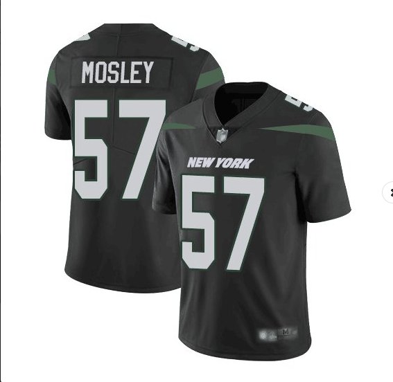 Men's #57 CJ Mosley New York Jets color rush Vapor jersey black
