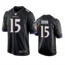 Men's Marquise Brown Baltimore Ravens #15 game Jersey black