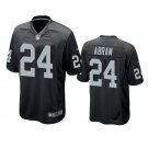 Men's Johnathan Abram Oakland Raiders game 24# Jersey black
