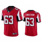 Men's Chris Lindstrom Atlanta Falcons #63 Color Rush vapor Jersey red jersey cheap