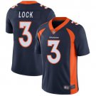 Men's Drew Lock Denver Broncos #3 Color Rush vapor Jersey navy blue