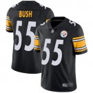 Men's Devin Bush Pittsburgh Steelers #55 Color Rush vapor untouchable Jersey black