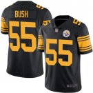 Men's Pittsburgh Steelers #55 Devin Bush Color Rush vapor Jersey black