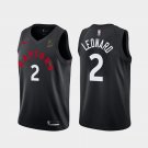 Men's Toronto Raptors #2 Kawhi Leonard 2018-19 Raptors X OVO Black Jersey