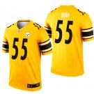 Men's Pittsburgh Steelers 55 Devin Bush inverted legend Jersey gold