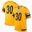 Men's Pittsburgh Steelers 30 James Conner inverted legend Jersey gold