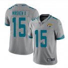 Men's Jacksonville Jaguars #15 Gardner Minshew Color Rush LIMITED Jersey gray