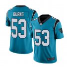Men's Brian Burns Carolina Panthers #53 color rush blue Jersey