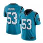 Men's Brian Burns Carolina Panthers #53 color rush blue Jersey