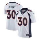 Men's Denver Broncos #30 Phillip Lindsay color rush vapor Jersey white