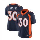 Men's Denver Broncos #30 Phillip Lindsay color rush vapor Jersey blue