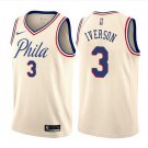 Men's Allen Iverson 76ers 3 2019 new jersey cream city editon