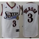 Men's Allen Iverson Philly 76ers 3 throwback jersey white