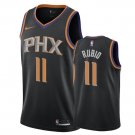 Men's Phoenix Suns #11 Ricky Rubio Statement Jersey Black