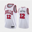 Men's Chicago Bulls #12 Daniel Gafford Association Jersey White