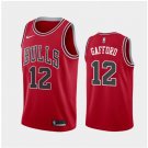 Men's Chicago Bulls #12 Daniel Gafford Red Icon Jersey