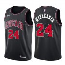 Men's Chicago Bulls #24 Lauri Markkanen Statement Jersey Black