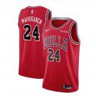 Men's Chicago Bulls #24 Lauri Markkanen red Jersey