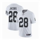 Men's Oakland Raiders 28 Josh Jacobs color rush Vapor Jersey White