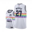 MenS Denver Nuggets #27 Jamal Murray city Edition Jersey - white