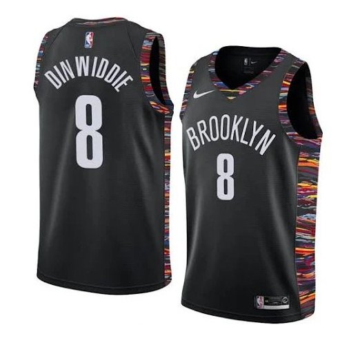 Men & Youth Spencer Dinwiddie Brooklyn Nets jersey city edition