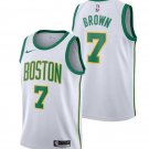 Men&Youth jaylen brown Boston celtics stitched jersey white