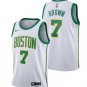 Men&Youth jaylen brown Boston celtics stitched jersey white