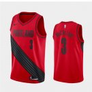 Men's Portland Trail Blazers #3 C.J. McCollum Statement Jersey Red