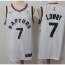 Men's Toronto Raptors Kyle Lowry White Basketball Jersey Embroidered