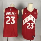 Men's Toronto Raptors Fred VanVleet Red Earned Edition Jersey Embroidered