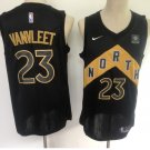 Men's Toronto Raptors Fred VanVleet Black City Edition Jersey Embroidered