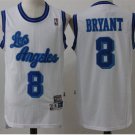 Men's Los Angeles Lakers Kobe Bryant White Throwback Basketball Jerseys Embroidered