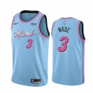 Men's Miami Heat #3 Dwyane Wade 2020 Blue Vice Night City Jersey