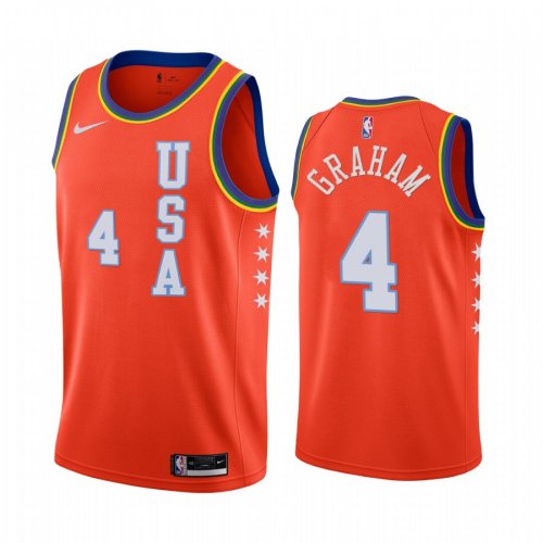 Men's 2020 Rising Star USA Team Devonte' Graham #4 Orange Jersey