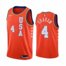 Men's 2020 Rising Star USA Team Devonte' Graham #4 Orange Jersey