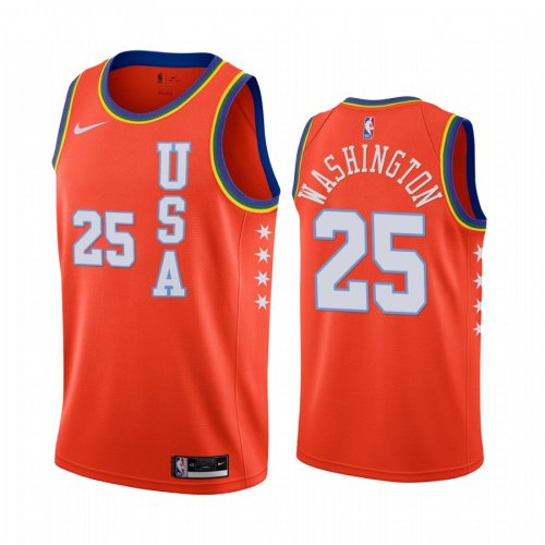 Men's 2020 Rising Star USA Team Kendrick Nunn #25 Orange Jersey